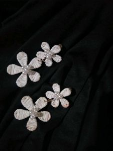 Floral Pearl Drop Earrings