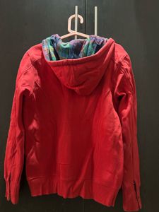 Red Zip-Up Hoodie