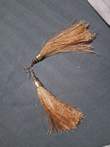 Women Golden Silk Earring