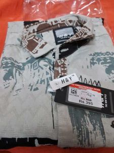 Grey H&amp;Y Patterned Shirt