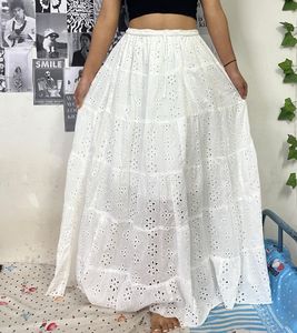 White Long Skirt