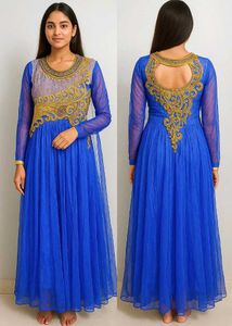 Elegant Blue Ethnic Gown