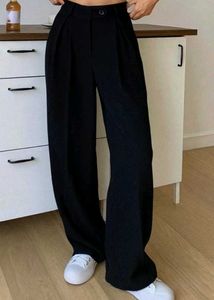 Black Wide Leg Trousers