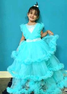 Party Wear Layered Gown