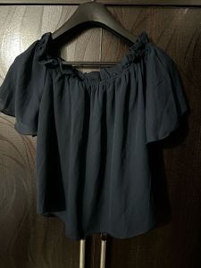 Elegant Navy Blue Blouse -34