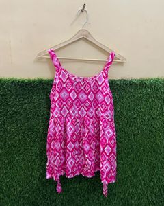 ELEGANT PINK SHORT KURTI TOP FOR WOMEN AND GIRLS
