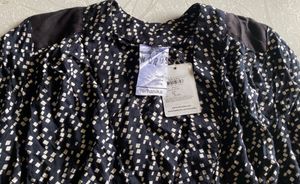 Remanika Black Printed Lenzing Modal Top–Size Xs