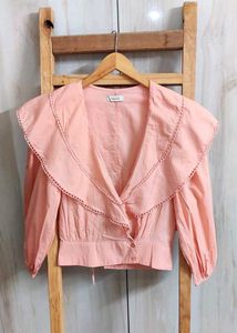 Cute peach colour Top  size-32