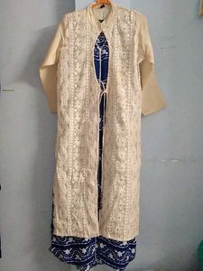 Embroidered Kurti with Palazzo Pants