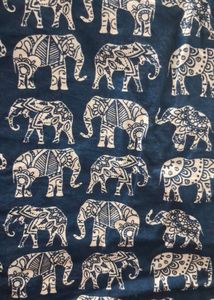 Elephant Ethnic Print Tie Top