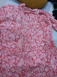 Red Paisley Top