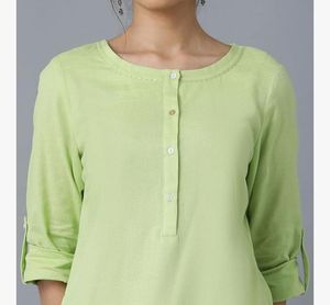 Lime Green Kurta Top