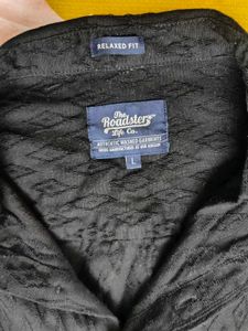 Patterned Black Shirt