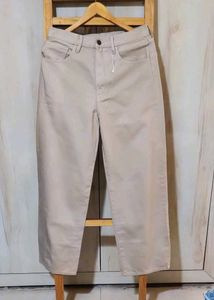Light Brown Cotton Paint Waist Size-30