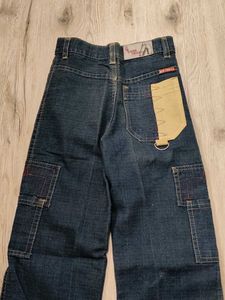 Ma1198 Red chilly cargo bootcut jeans waist 24 inc