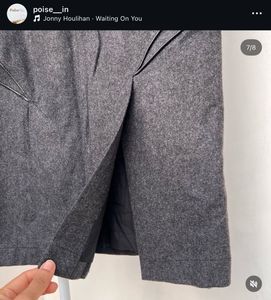 Wool Blend Mini Skirt