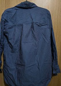Striped Button-Down Shirt Oversized