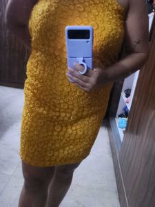 Yellow Mini Dress