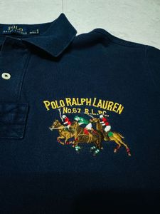 Ralph Lauren Rare Triple Pony Embroidered Polo T
