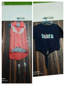 Pack Of 2 Girls Top