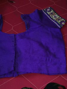 Purple Embroidered Blouse