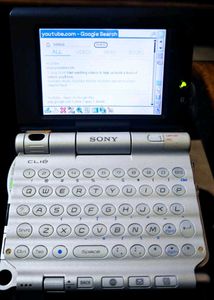 Sony CLIE PEG-UX50, a Personal Digital Assistant