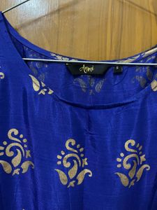 Blue &amp; Gold Kurta Set