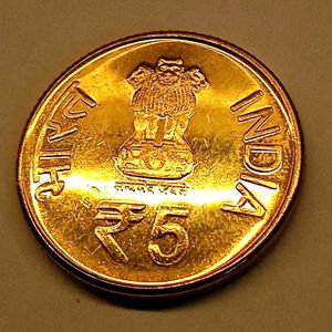 Auspicious Shri Mata Vaishno Devi 5 Rupee UNC Coin