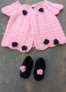 Cute Pink Baby Cardigan