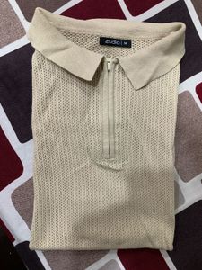 Stylish Knit Polo T-Shirt