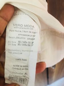 Veromoda White Floral Embroidered Top