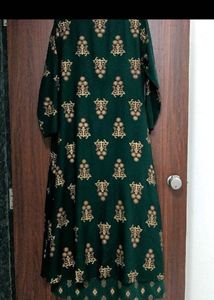 Libas Green Printed Leyered A-Line Kurta