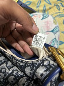 Dior Blue Saddle Bag Coded