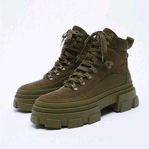 ZARA Limited Edition Leather Hiking Boots