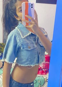 Cropped Denim Jacket