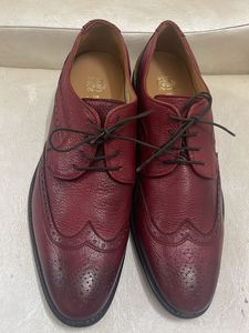Burgundy Wingtip Dress Shoes