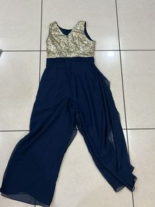 Stylish Girls' Party Jumpsuit