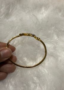 Gold-plated Toned Swirl Crystal Bracelet