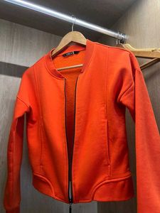 Orange bikers and casual Jacket