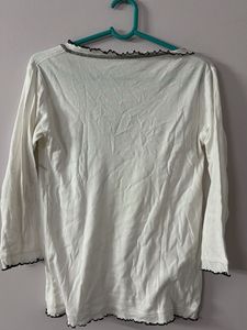 white bow y2k top