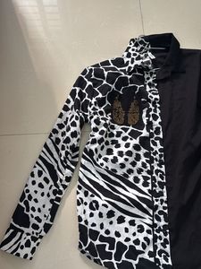 Classy Printed Black Shirt