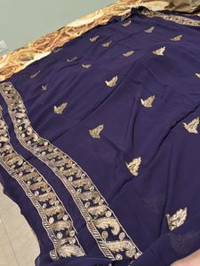 Heavy Embroidered Luxury Crepe 3piece 38 Size