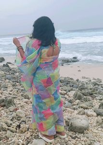Colorful Abstract Saree