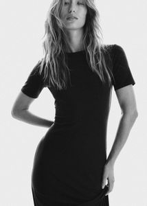 H&amp;M Black T-shirt  Dress