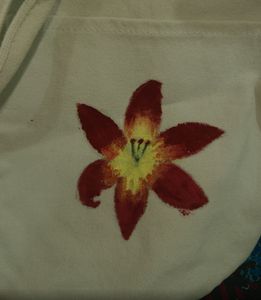 Pretty Tote Bag Hand painted 🌺🥰‼️