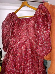 Floral Puff Sleeve Dress