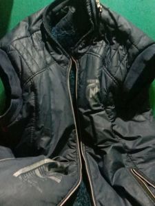 Stylish Navy Blue Padded Jacket