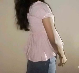 Pink Striped Fit &amp; Flare Dress