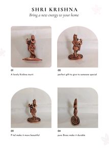 Brass Krishna Murti | Statue