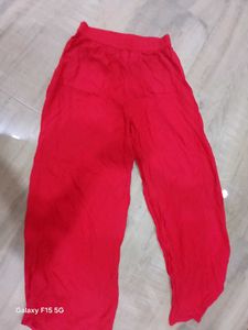Red Palazzo Pants